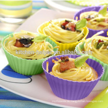 Best Selling Varying Farben Wiederverwendbare Silikon Muffin Cups